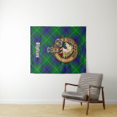 Clan Oliphant Crest boven Tartan Wandkleed (In Situ (horizontaal))