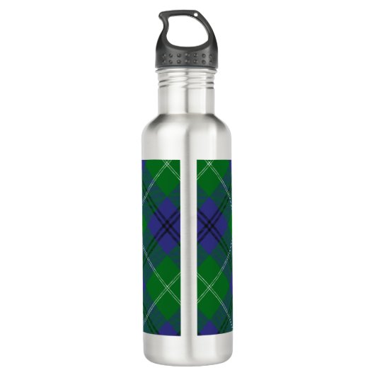 Clan Oliphant Crest boven Tartan Waterfles (Achterkant)