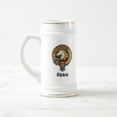 Clan Oliphant Crest over Tartan Beer Stein Bierpul (Links)