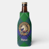 Clan Oliphant Crest over Tartan Bottle Cooler (Fles Voorkant)