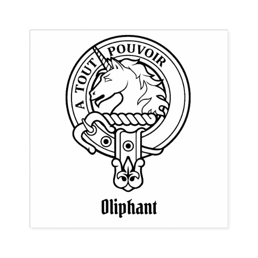 Clan Oliphant Crest Rubber Stamp Rubberstempel (Afrduk)