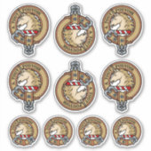 Clan Oliphant Crest Sticker Set (Voorkant)