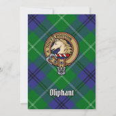 Clan Oliphant Crest Uitnodiging (Achterkant)