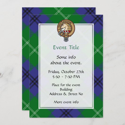 Clan Oliphant Crest Uitnodiging (Voorkant / Achterkant)