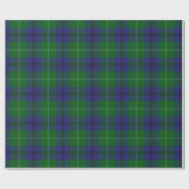 Clan Oliphant Scottish Blue en Green Tartan Pset Cadeaupapier (Vlak)