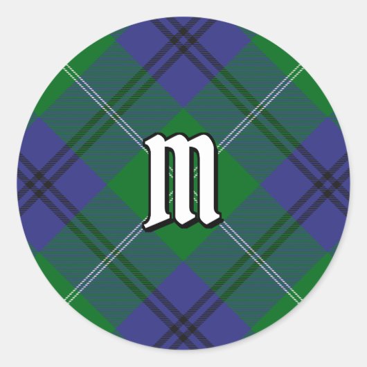 Clan Oliphant Tartan Classic Ronde Sticker (Voorkant)