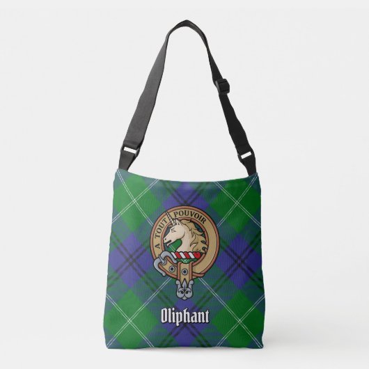 Clan Oliphant Tartan Crossbody Tas (Voorkant)