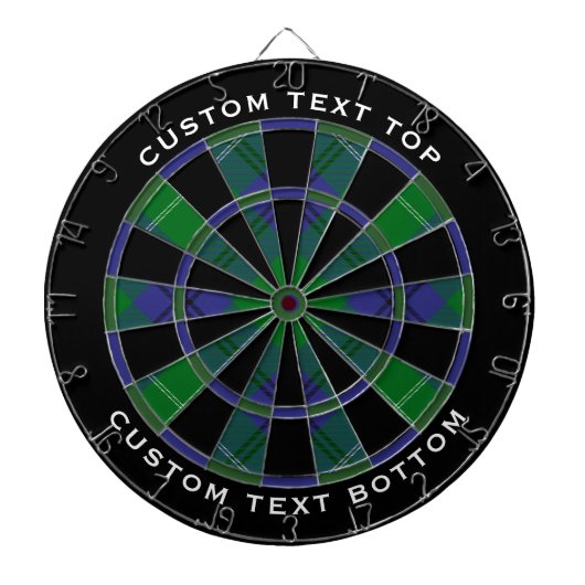 Clan Oliphant Tartan Dart Board Dartbord (Voorkant)