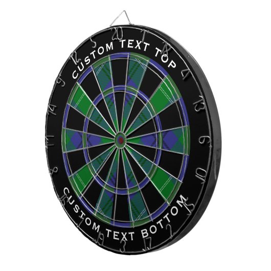 Clan Oliphant Tartan Dart Board Dartbord (Voorkant Rechts)