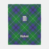 Clan Oliphant Tartan Fleece Deken (Voorkant)