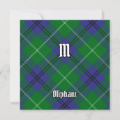 Clan Oliphant Tartan Kaart (Voorkant)
