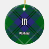 Clan Oliphant Tartan Keramisch Ornament (Voorkant)
