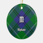 Clan Oliphant Tartan Keramisch Ornament (Links)