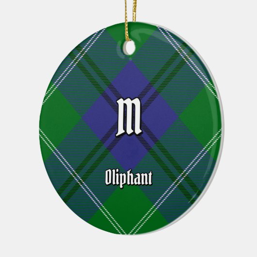 Clan Oliphant Tartan Keramisch Ornament (Links)