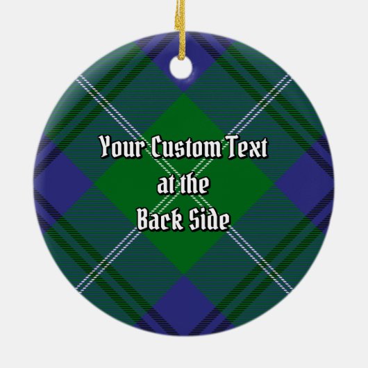 Clan Oliphant Tartan Keramisch Ornament (Achterkant)