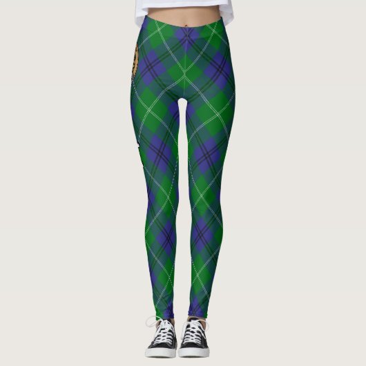 Clan Oliphant Tartan Leggings (Voorkant)