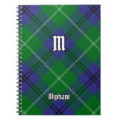 Clan Oliphant Tartan Notitieboek (Voorkant)