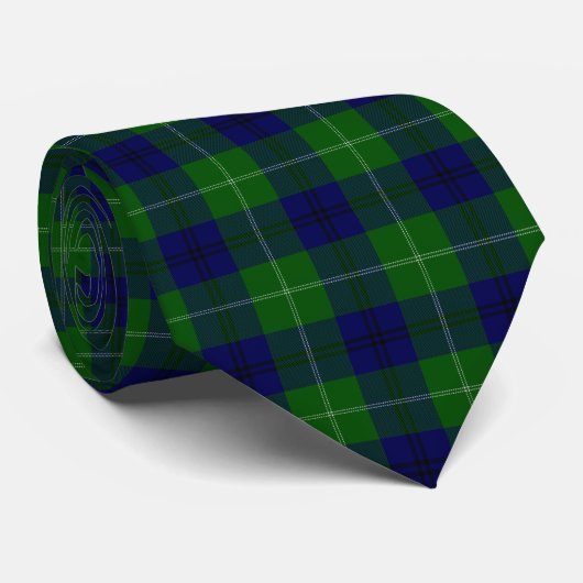 Clan Oliphant Tartan Pset Pattern Stropdas (Opgerold)