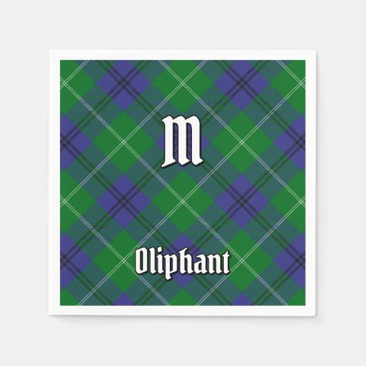 Clan Oliphant Tartan servetten (Voorkant)