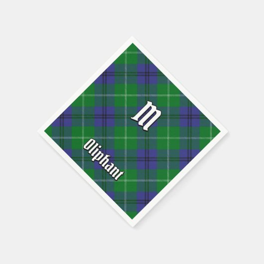 Clan Oliphant Tartan servetten (Hoek)