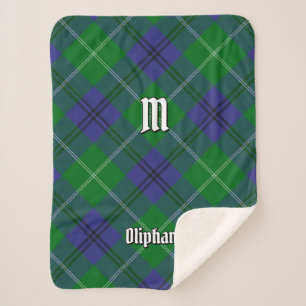 Clan Oliphant Tartan Sherpa Blanket Deken