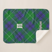 Clan Oliphant Tartan Sherpa Blanket Deken (Voorkant (horizontaal))