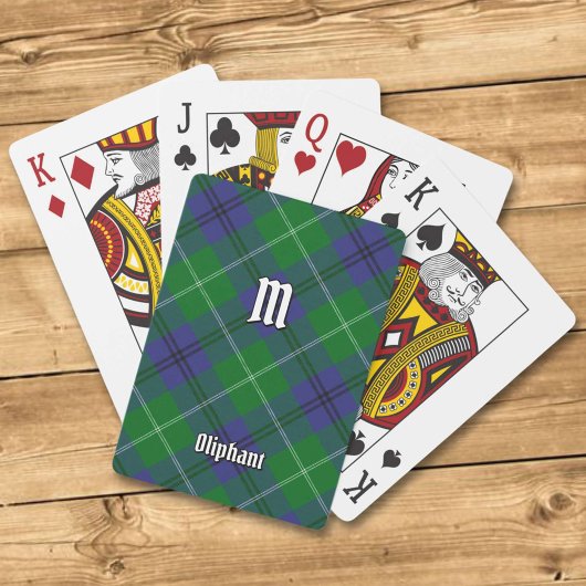 Clan Oliphant Tartan Speelkaarten