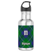 Clan Oliphant Tartan Staal Waterfles (Voorkant)