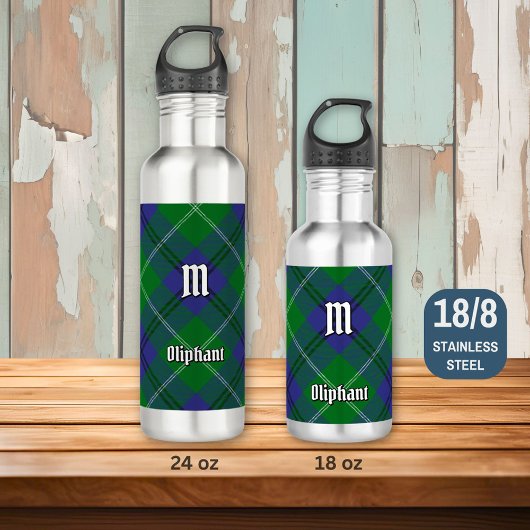 Clan Oliphant Tartan Staal Waterfles