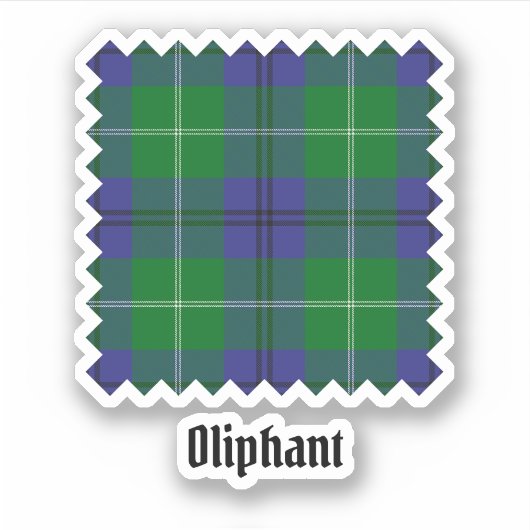 Clan Oliphant Tartan Sticker (Voorkant)