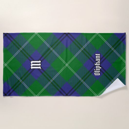 Clan Oliphant Tartan strandlaken (Voorkant)