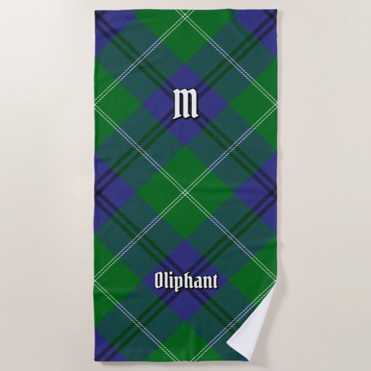 Clan Oliphant Tartan strandlaken (Voorkant)