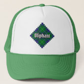 Clan Oliphant Tartan Trucker Hoed Pet (Voorkant)