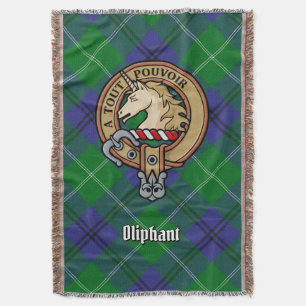 Clan Oliphant Wapen over Tartan Deken