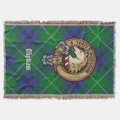 Clan Oliphant Wapen over Tartan Deken (Voorkant)