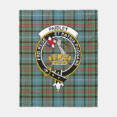 Clan Paisley Tartan Pset Fleece Deken (Voorkant)