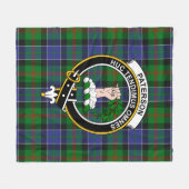 Clan Paterson Ancient Tartan Pset Fleece Deken (Voorkant (Horizontaal))