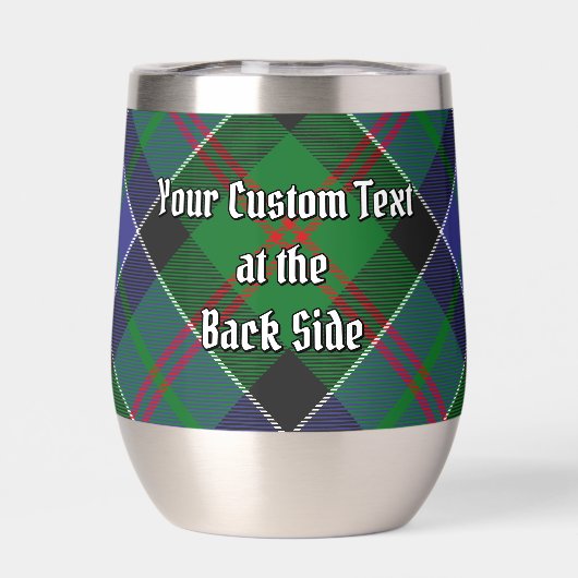 Clan Paterson Crest over Tartan (Achterkant)