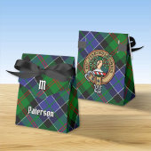 Clan Paterson Crest over Tartan Bedankdoosjes