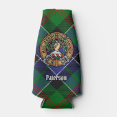 Clan Paterson Crest over Tartan Flesjeskoeler (Voorkant)