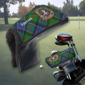 Clan Paterson Crest over Tartan Golfheadcover