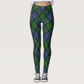 Clan Paterson Crest over Tartan Leggings (Voorkant)