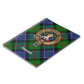 Clan Paterson Crest over Tartan Notitieboek (Linkerzijde)