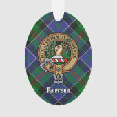 Clan Paterson Crest over Tartan Ornament (voorkant)