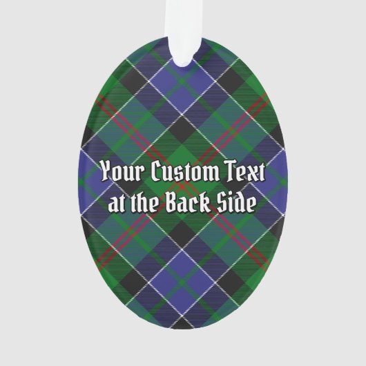 Clan Paterson Crest over Tartan Ornament (achterkant)