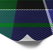 Clan Paterson Crest over Tartan Poster (Hoek)