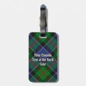 Clan Paterson Tartan Bagagelabel (Achterkant verticaal)
