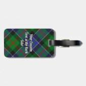 Clan Paterson Tartan Bagagelabel (Achterkant horizontaal)