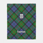 Clan Paterson Tartan Fleece Deken (Voorkant)