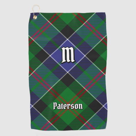 Clan Paterson Tartan Golfhanddoek (Voorkant)